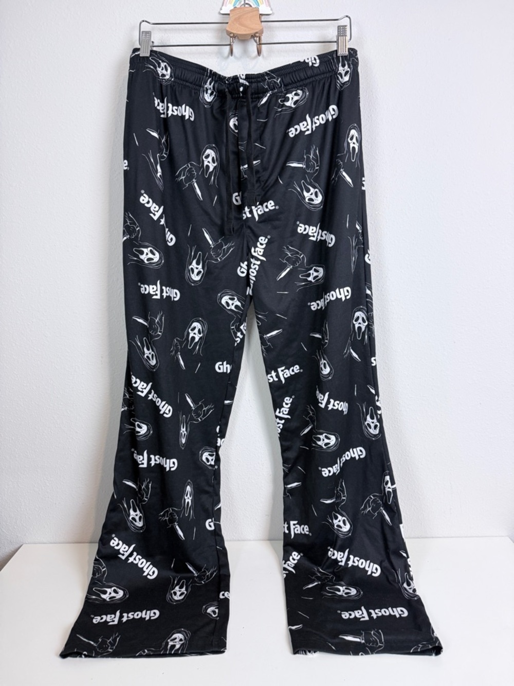 Ghost Face Black Loungewear Pajama Pants L